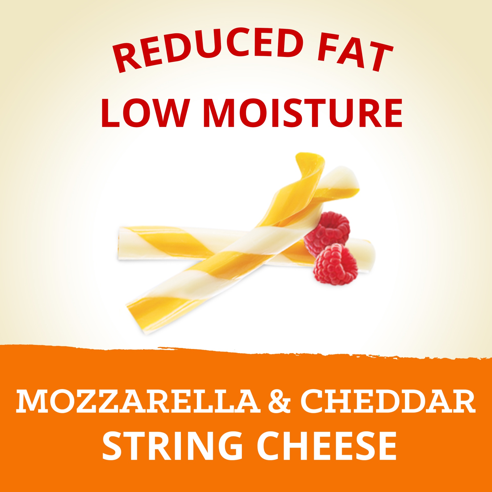 slide 5 of 9, Polly-O Twists Mozzarella and Cheddar String Cheese, 12 ct - 9 oz Packageed, 255 g