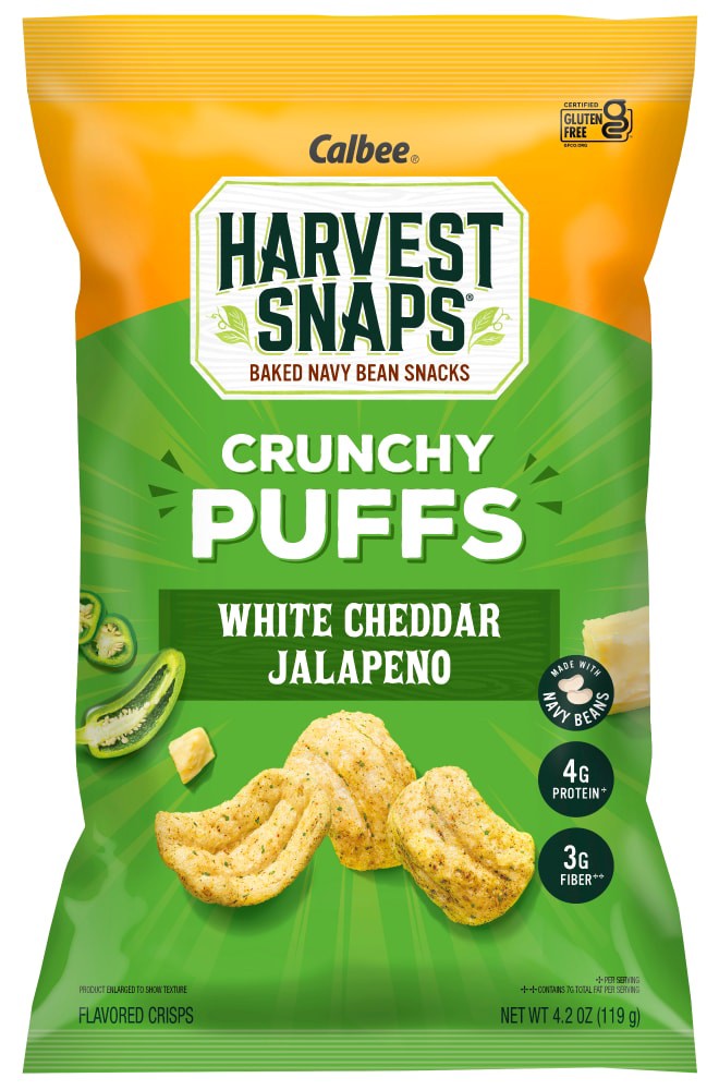 slide 2 of 2, Harvest Snaps White Cheddar Jalapeno Crunchy Puffs 4.2 oz, 4.2 oz