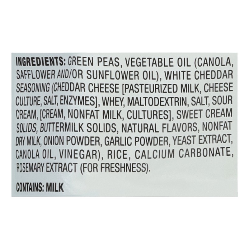 slide 2 of 5, Harvest Snaps Baked White Cheddar Green Pea Snacks Sharing Size 8.5 oz, 8.5 oz