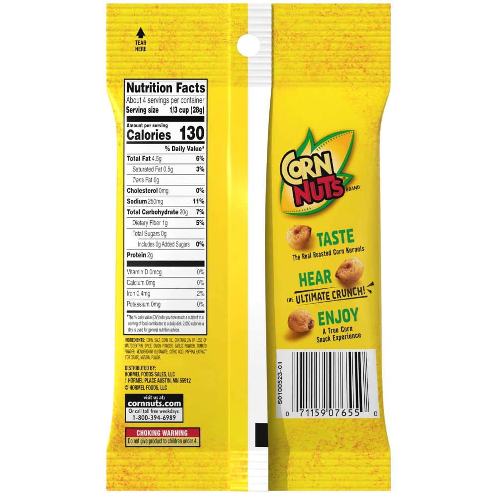 slide 3 of 3, Corn Nuts Crunchy Chilly Picante Con Limon Corn Kernels 4 oz, 4 oz