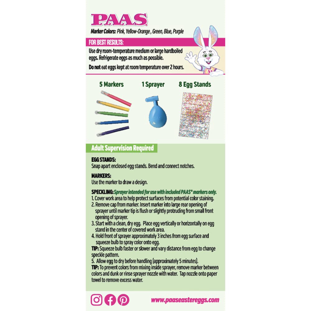 slide 2 of 2, PAAS Egg Dye Speckle Spray Kit, 9 in