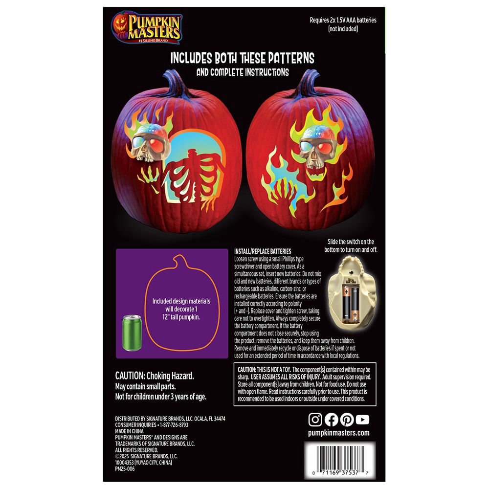 slide 2 of 2, Pm Blazing Skull Carving Kit - Ea, 1 ct