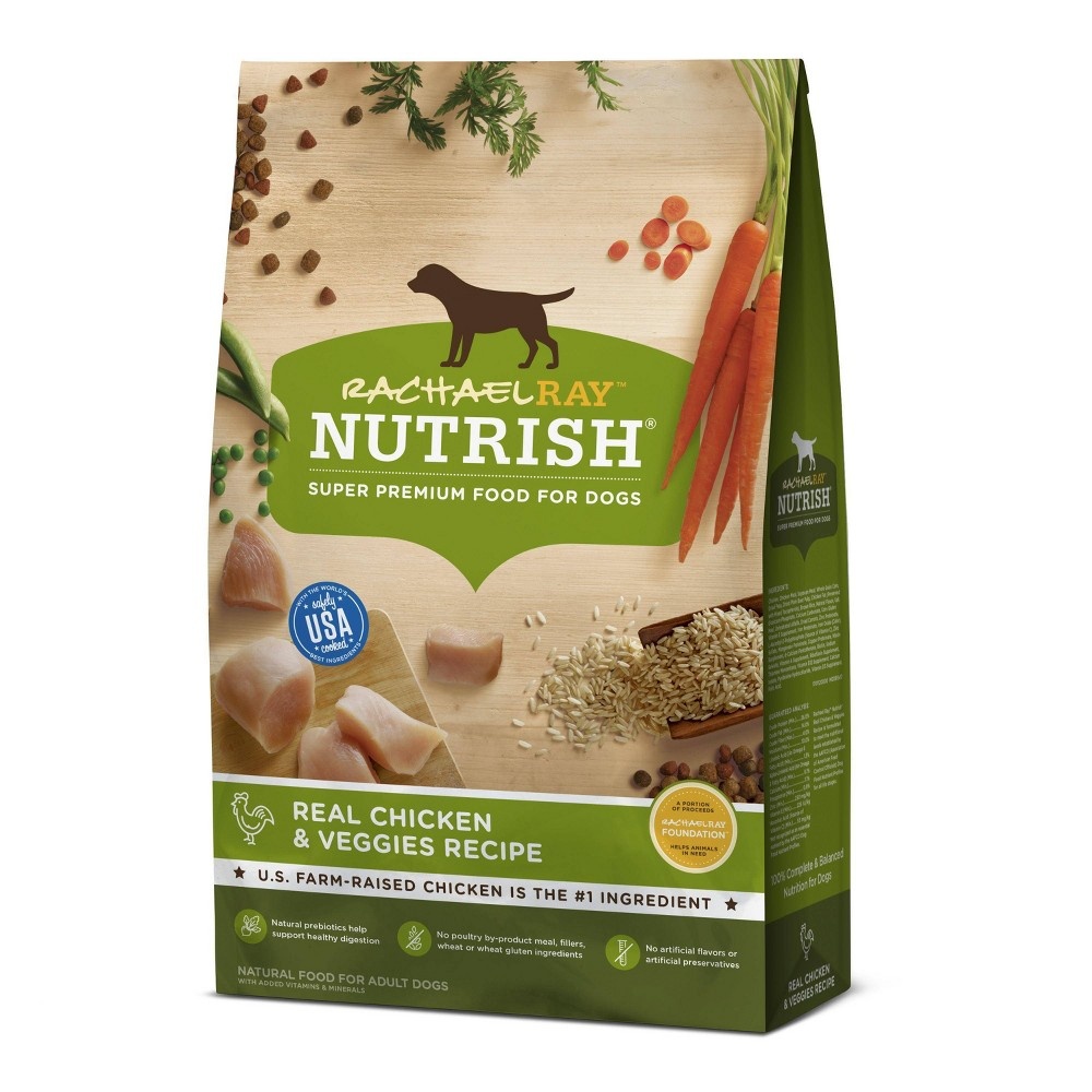 slide 2 of 4, Rachael Ray Nutrish Natural Premium Dry Dog Food, Real Chicken & Veggies Recipe, 15.4 Lbs, 15.4 lb