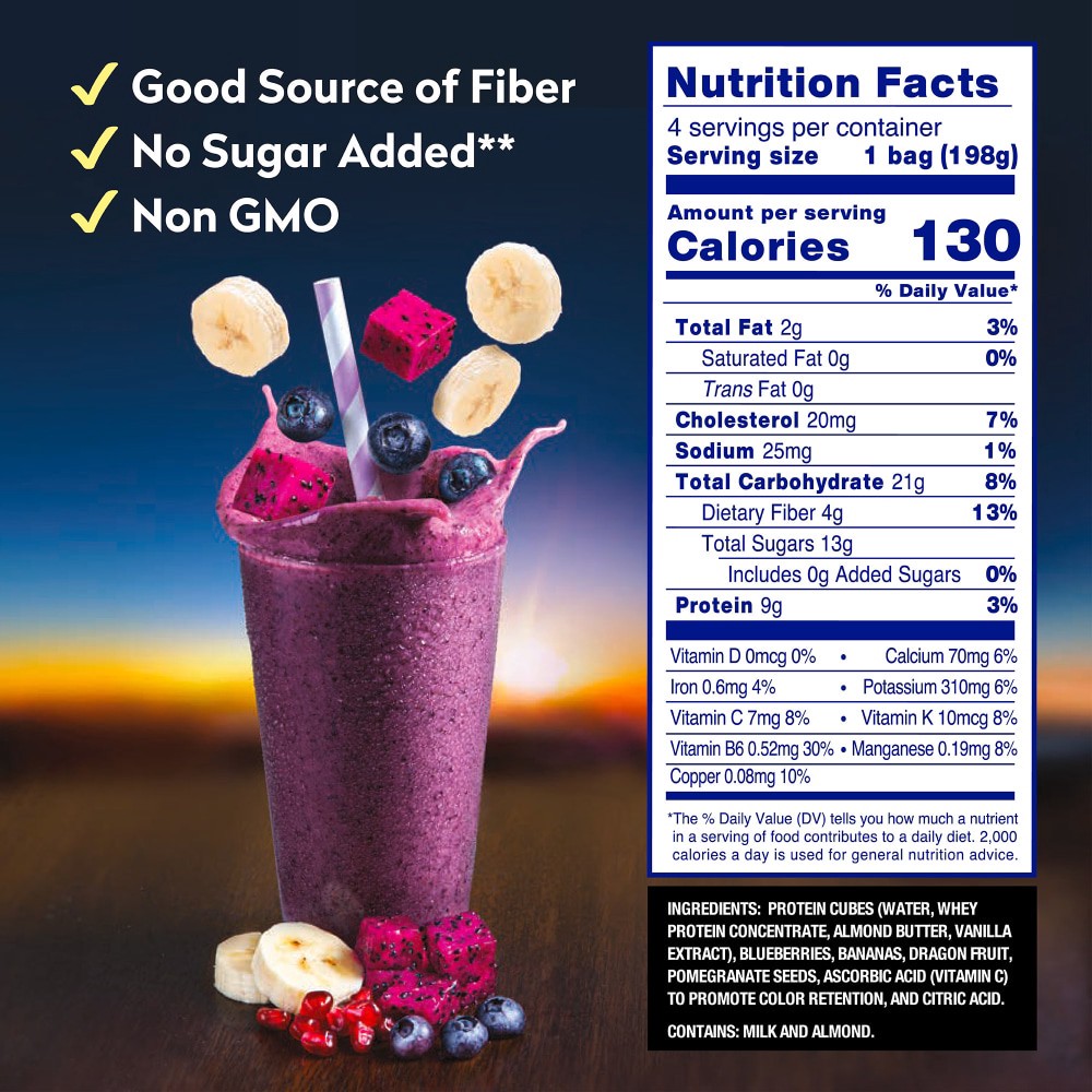 slide 4 of 4, Dole Boosted Smoothies Protein Kick Muscle And Bone Support, 32 oz