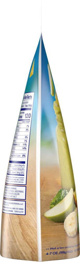 slide 4 of 4, Dole Crafted Daily Fruit 'N Greens Smoothie Kit 4 - 7 oz Bags, 4 ct