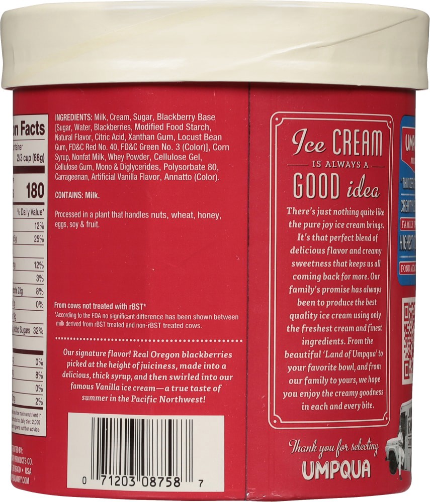 slide 2 of 4, Umpqua Mountain Blackberry Revel Ice Cream, 1.75 qt