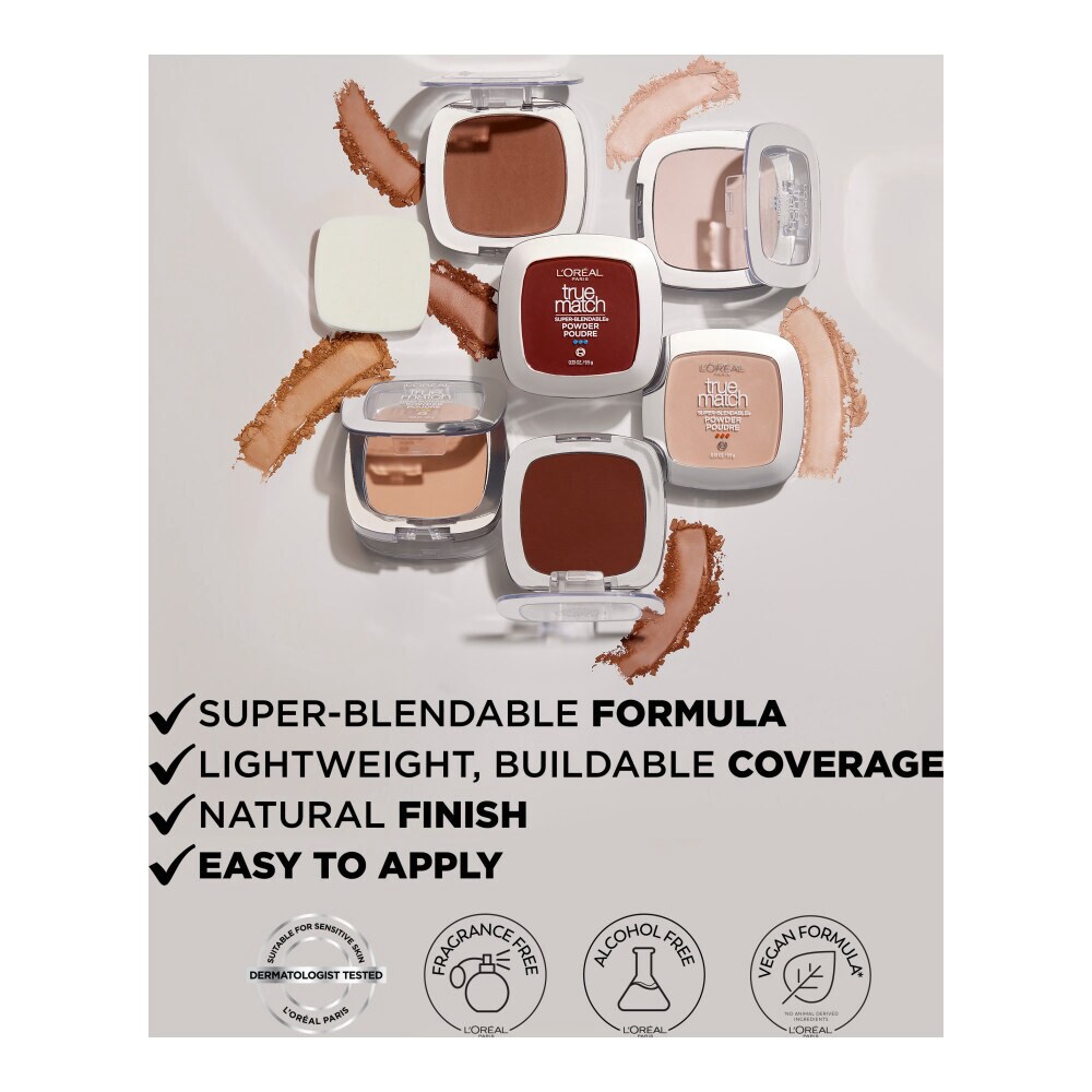 slide 2 of 4, L'Oréal True Match Super Blendable Powder - Shell Beige, 0.33 oz