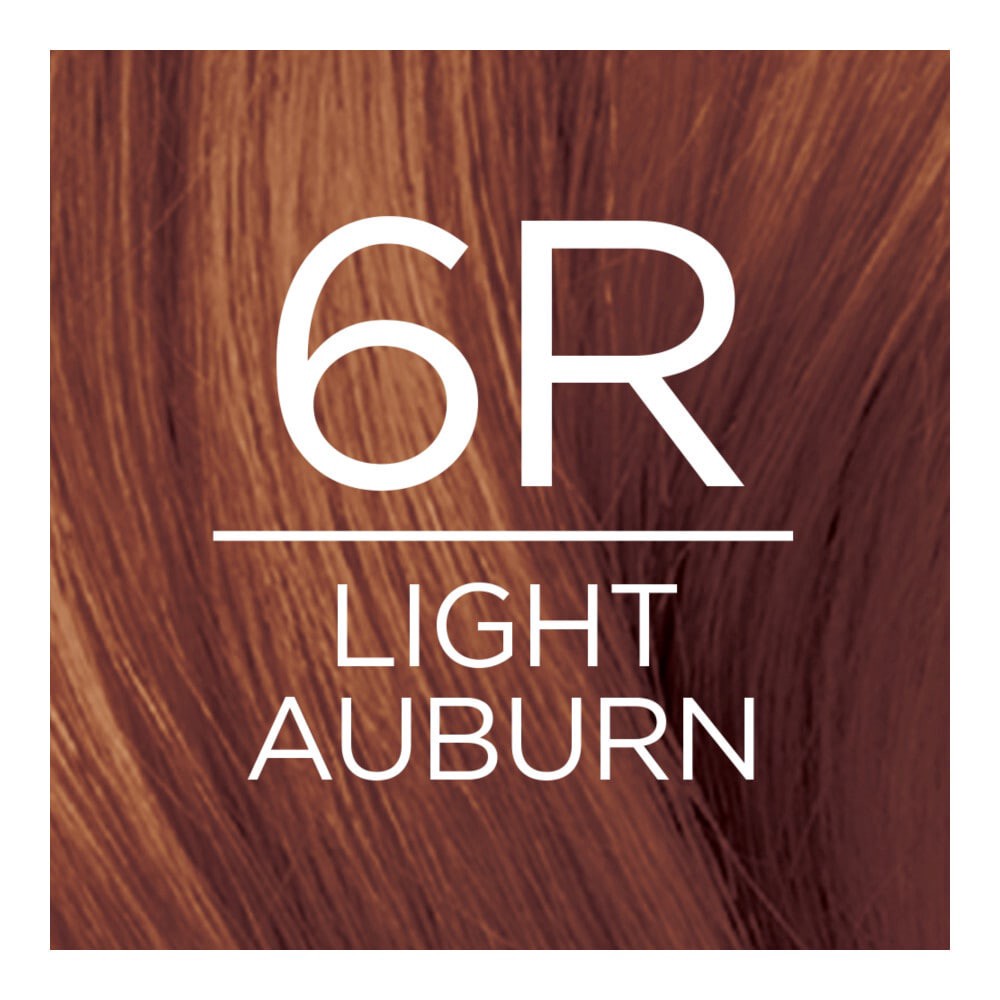 slide 5 of 6, L'Oréal Excellence Triple Protection Permanent Hair Color - 18 fl oz - 6R Light Auburn - 1 kit, 18 fl oz