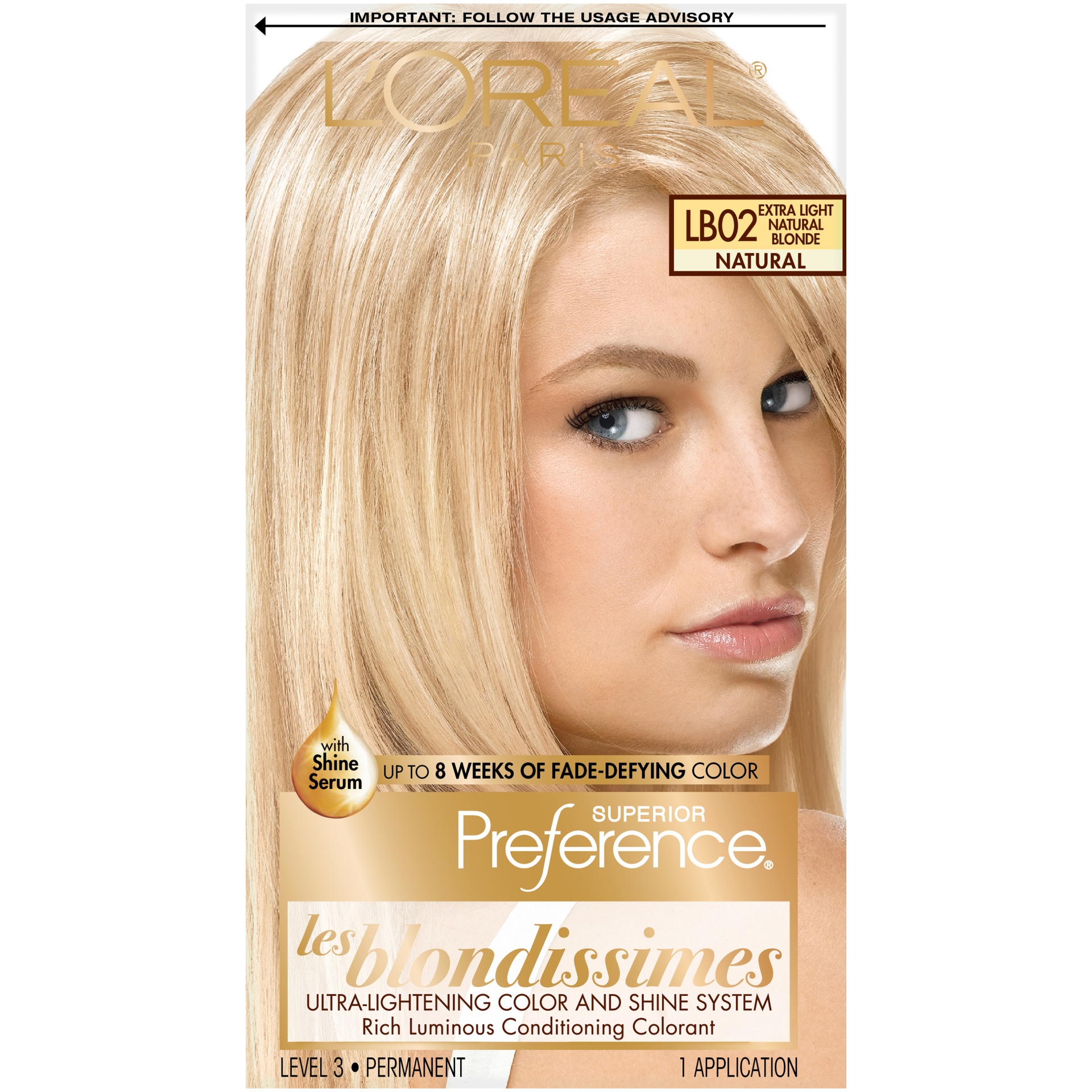 slide 6 of 8, L'Oréal Paris Superior Preference Fade-Defying Color + Shine System 9A Light Ash Blonde, 1 ct