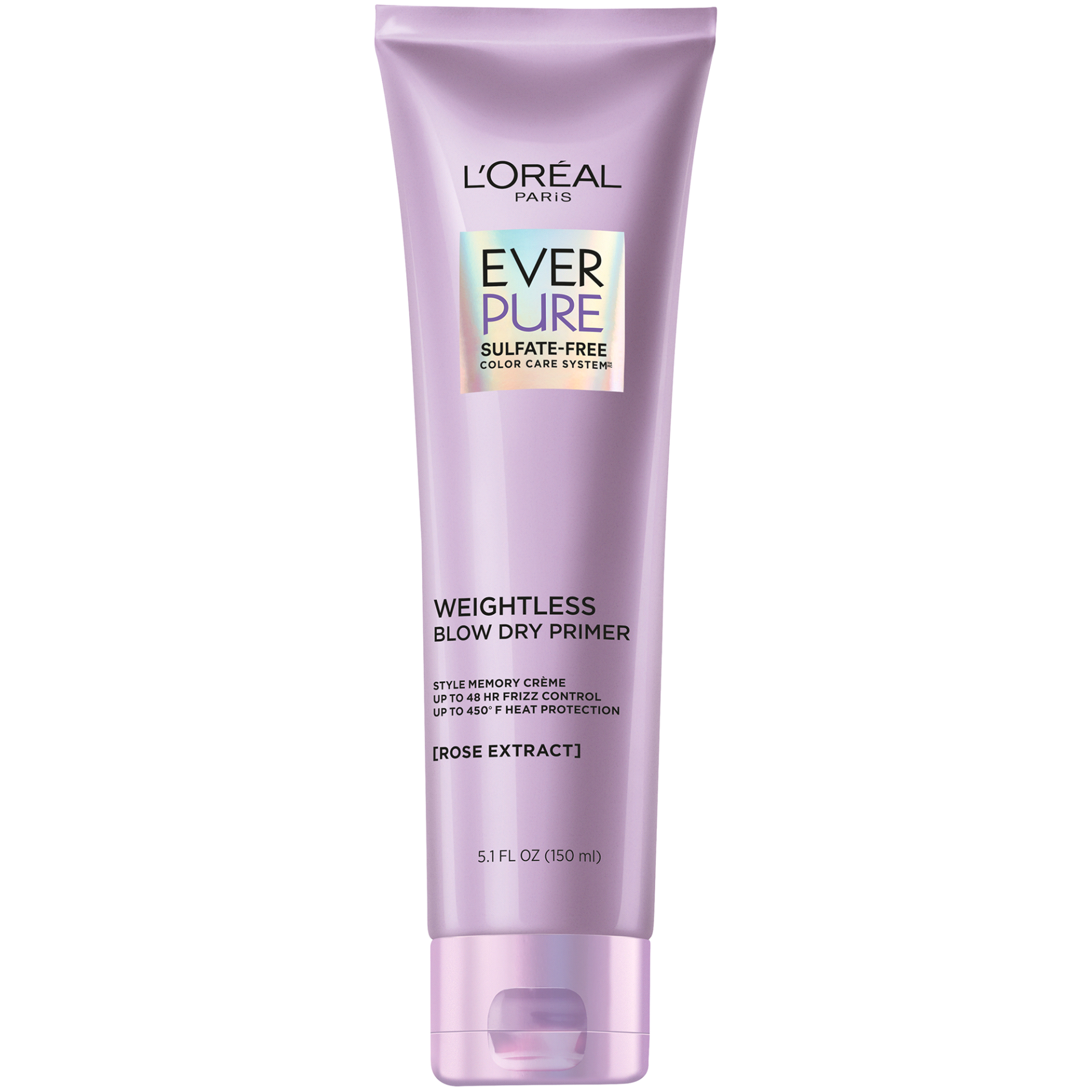 slide 1 of 1, L'Oreal Paris Everpure Sulfate Free Weightless Blow Dry Primer, Heat Protectant, 5.1 fl oz