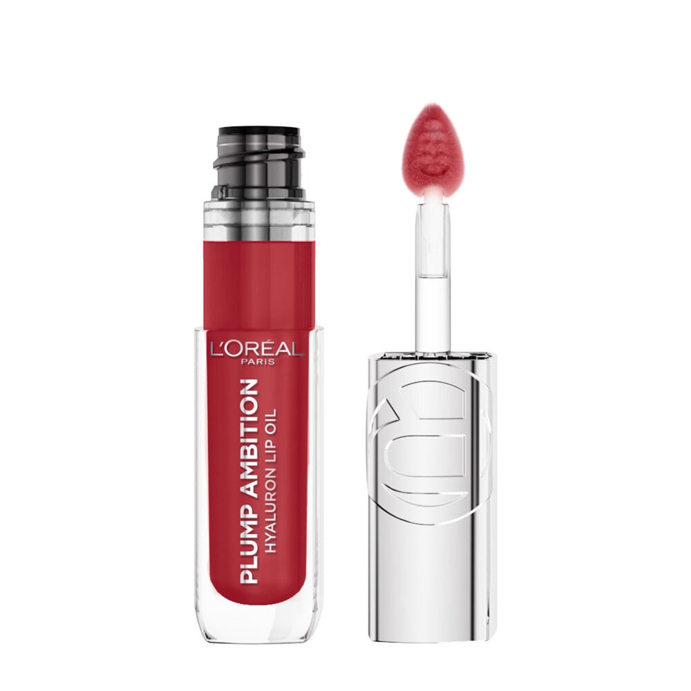 slide 6 of 6, L'Oréal 390 Cherry Cherie Plump Ambition Hyaluron Lip Oil 0.16 fl oz, 0.16 fl oz