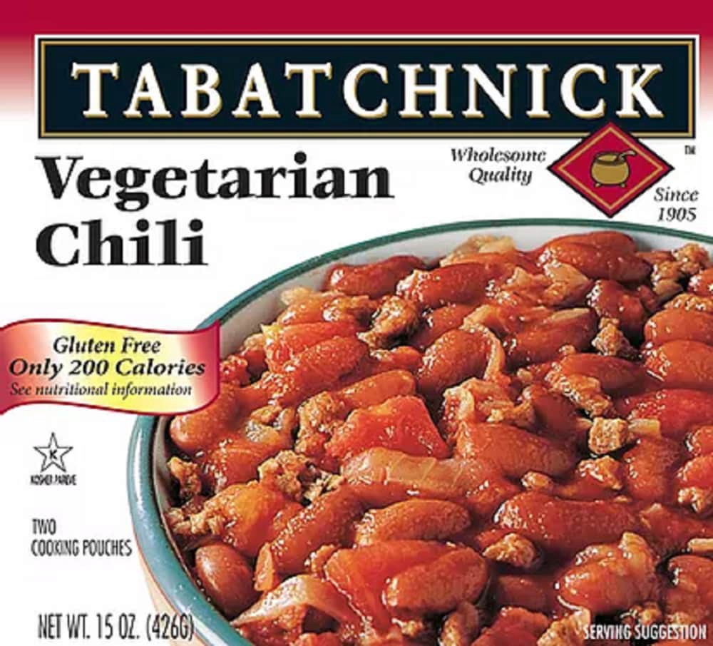 slide 2 of 2, Tabatchnick Frozen Chili Vegetarian, 15 oz