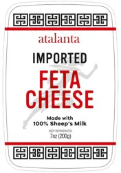 Atalanta 100% Sheep's Milk Imported Feta Cheese 7 oz