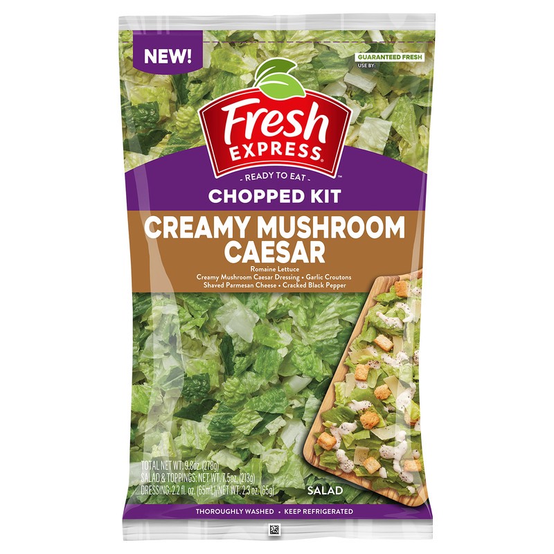 slide 1 of 3, Fresh Express Creamy Mushroom Caesar Chopped Kit, 9.8 oz