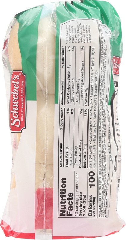 slide 5 of 5, Schwebel's 'taliano Dinner Rolls 12 Each, 12 ct