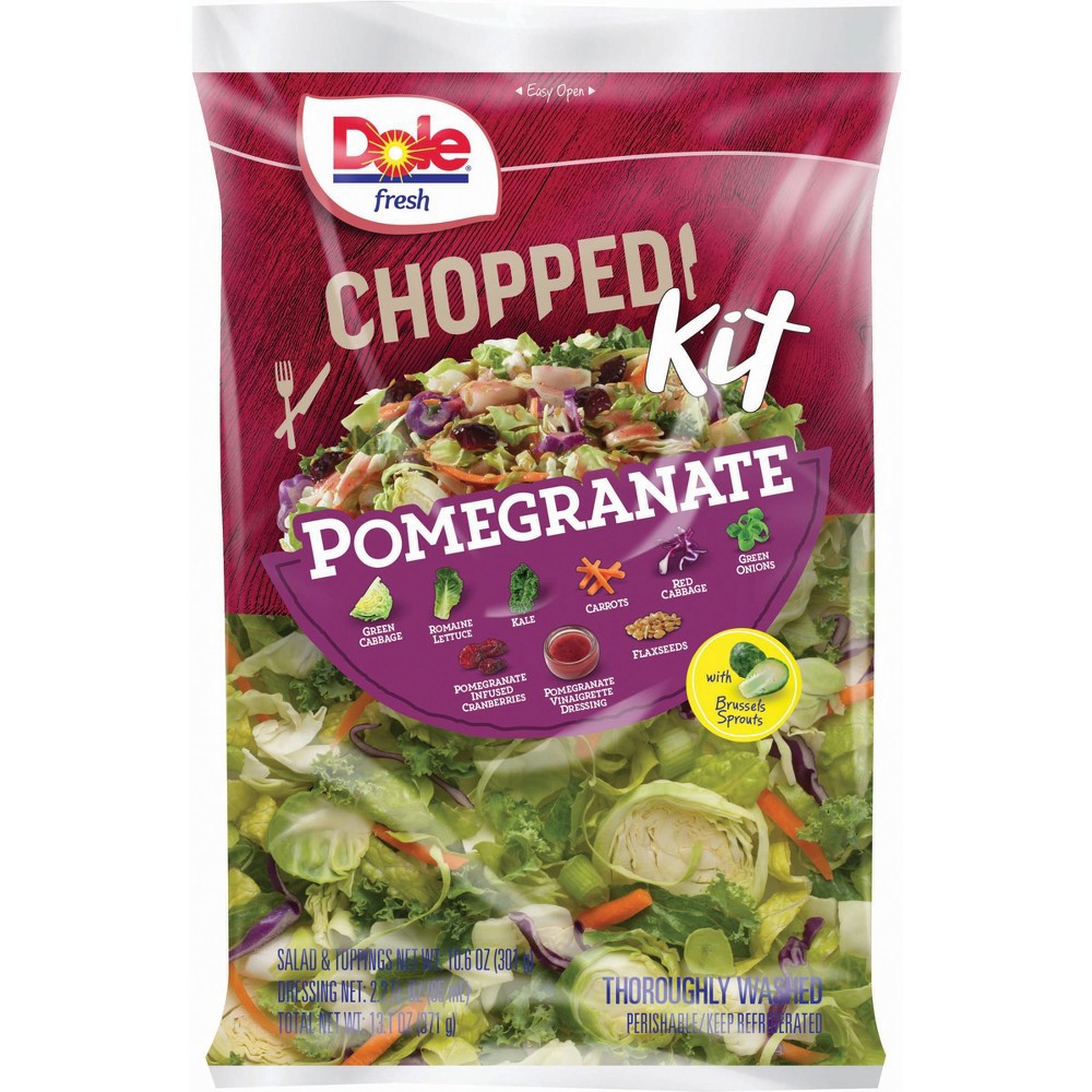 slide 4 of 4, Dole Pomegranate Chopped Salad Kit, 13.1 oz