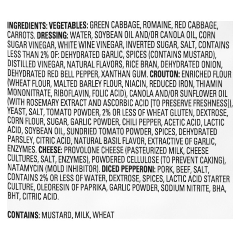 slide 5 of 5, Dole Italian Sub Chopped Kit 10.2 oz, 10.2 oz