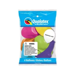 Assoted Tropical Latex Balloons (Ballons Will Be Inflated)