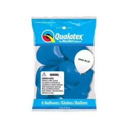 Blue Dark Latex Balloons (Balloons Will Be Inflated)