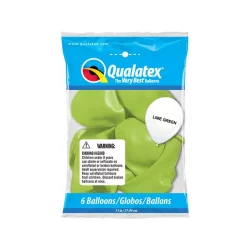 Lime Green Latex Balloons (Balloons Will Be Inflated)