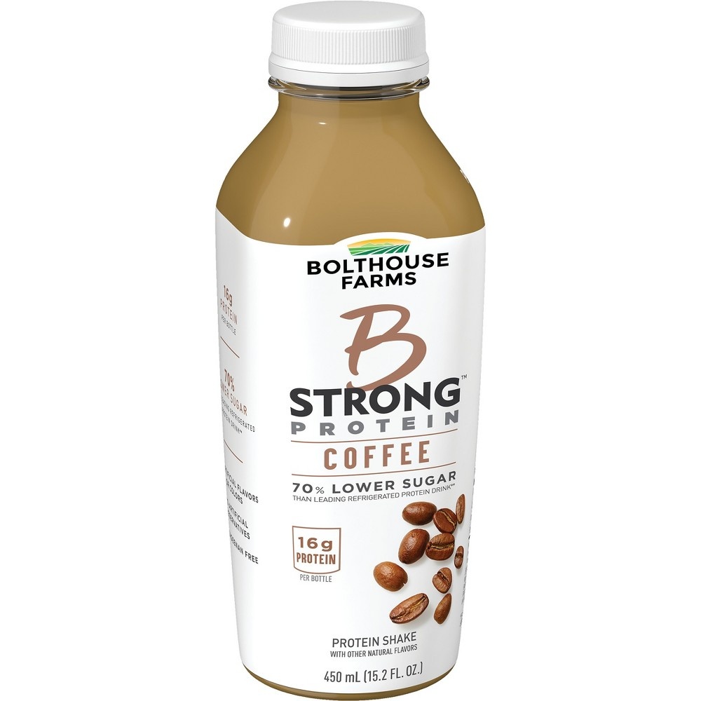 slide 2 of 7, Bolthouse Farms B Strong Protein Coffee Shake, 15.2 fl oz