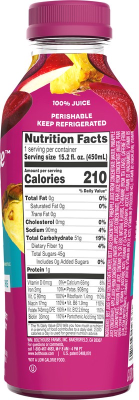 slide 4 of 5, Bolthouse Farms Energy Pineapple Beet Passion Fruit - 15.20 fl oz, 15.2 fl oz