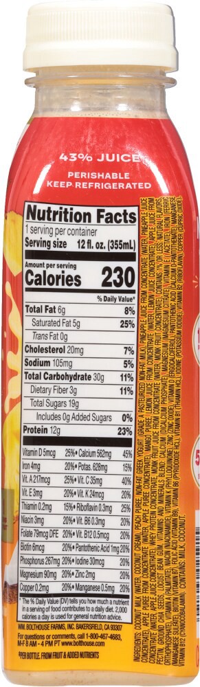 slide 3 of 5, Bolthouse Farms Tropical Power Super Smoothie 15.2oz, 12 fl oz