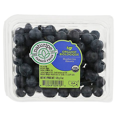 slide 1 of 1, Organic Blueberries Prepacked - 6 Oz, 6 oz