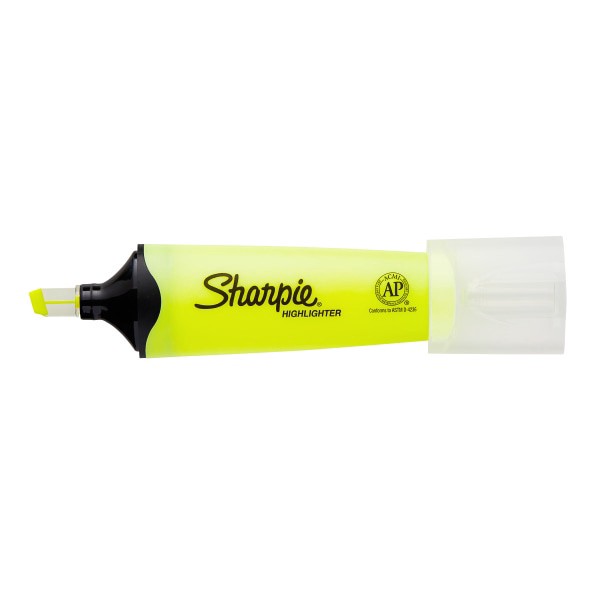slide 2 of 5, Sharpie Clear View Highlighters, Chisel Tip, Assorted Fluorescent Colors, Pack Of 8, 8 ct
