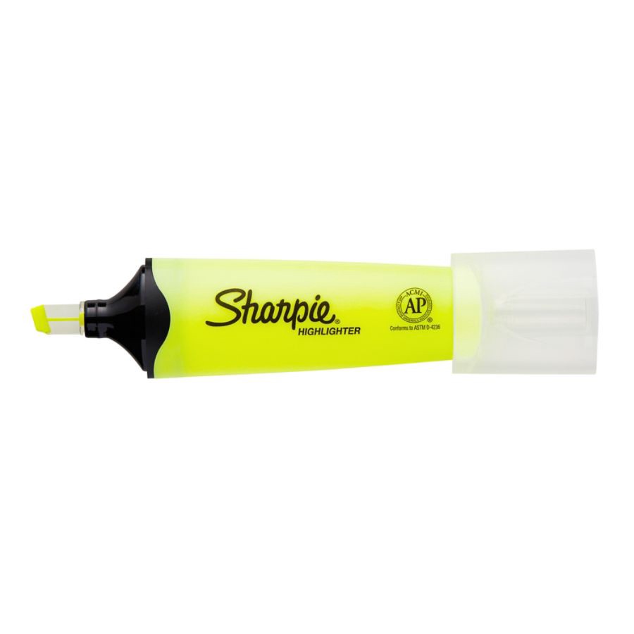 slide 4 of 4, Sharpie Clear View Highlighters, Chisel Tip, Assorted Fluorescent Colors, Pack Of 8, 8 ct