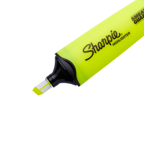 slide 4 of 5, Sharpie Clear View Highlighters, Chisel Tip, Assorted Fluorescent Colors, Pack Of 8, 8 ct