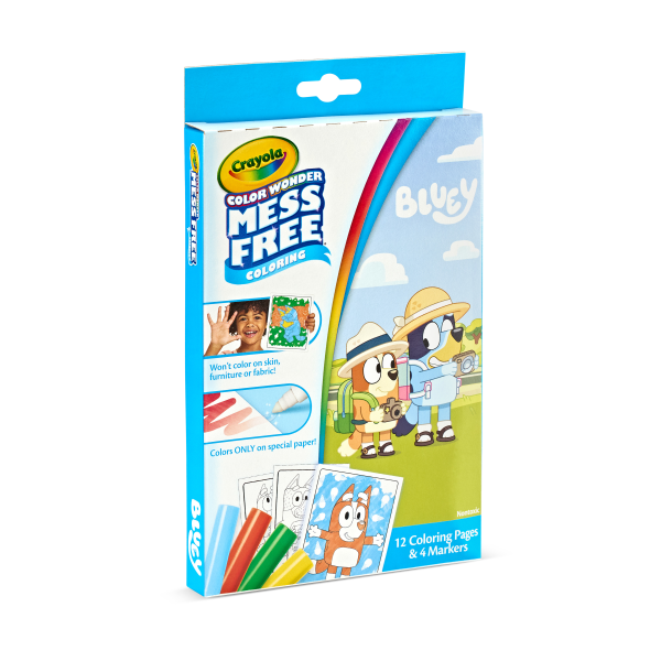 slide 4 of 6, Crayola Color Wonder Bluey Mini Box Set, 1 ct