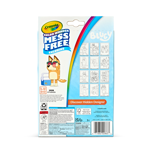 slide 5 of 6, Crayola Color Wonder Bluey Mini Box Set, 1 ct