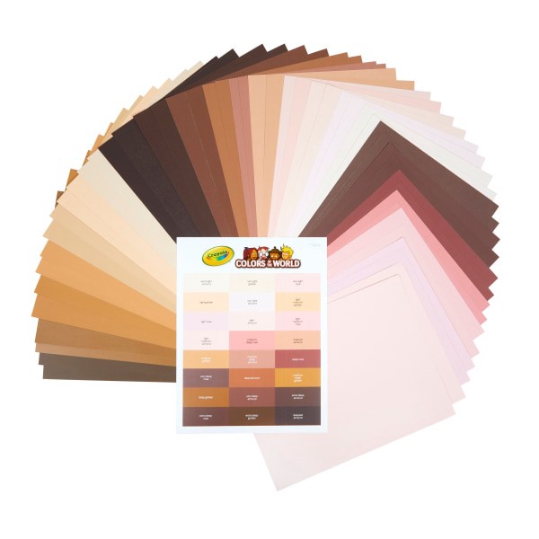 slide 2 of 7, Crayola Colors Of The World Premium Project Paper, 8-1/2" X 10-1/2", Assorted Colors, Pack Of 48 Sheets, 48 ct