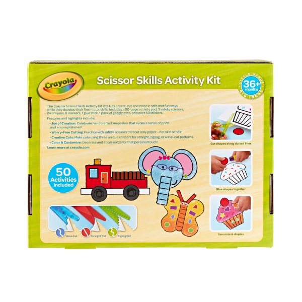 slide 6 of 9, Crayola Scissor Skills Activity Kit, Kit Of 20 Pieces, 1 ct