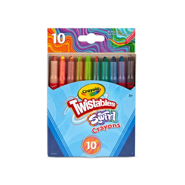 slide 2 of 5, Crayola Mini Twistables Crayons, Mini, Swirl, Pack Of 10 Crayons, 10 ct