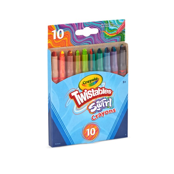 slide 3 of 5, Crayola Mini Twistables Crayons, Mini, Swirl, Pack Of 10 Crayons, 10 ct