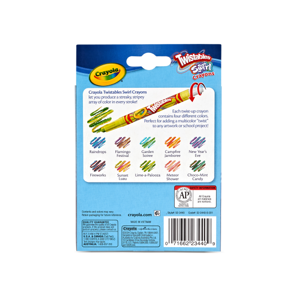 slide 5 of 5, Crayola Mini Twistables Crayons, Mini, Swirl, Pack Of 10 Crayons, 10 ct