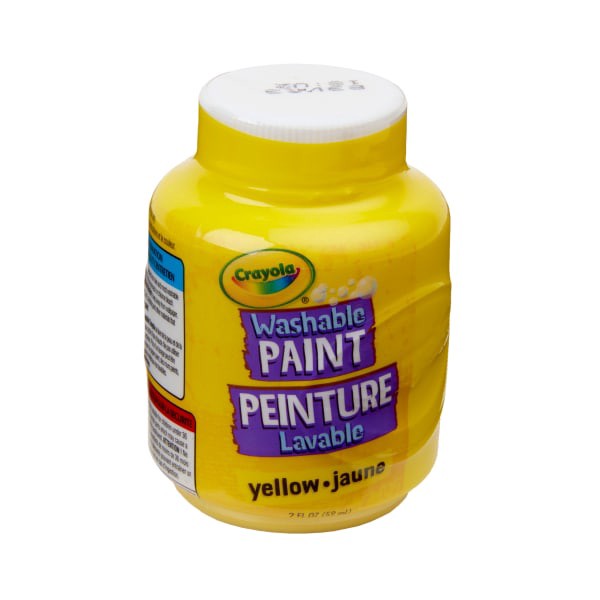 slide 2 of 6, Crayola Washable Paint, 2 Oz, Yellow, 1 ct