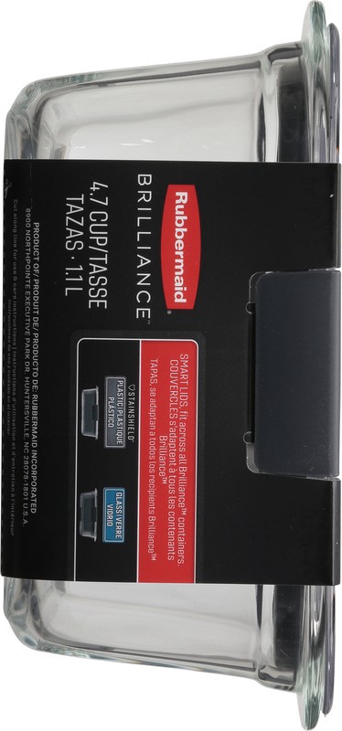 slide 3 of 4, Rubbermaid Brilliance 4.7 Cup Glass Container 1 Each, 1 ct