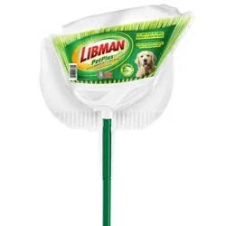 Libman Pet Plus Angle Broom w/dustpan, #1680