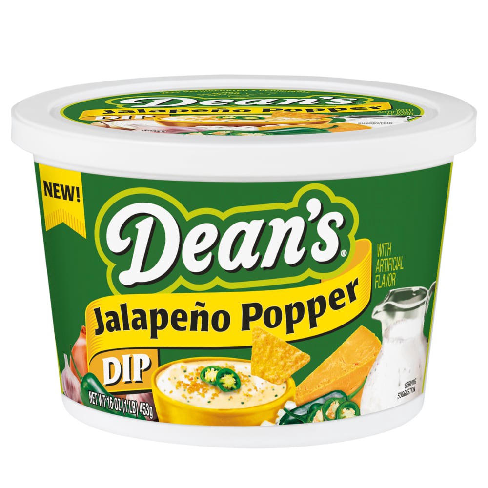 slide 2 of 4, Deans Jalapeno Popper Dip, 16 oz