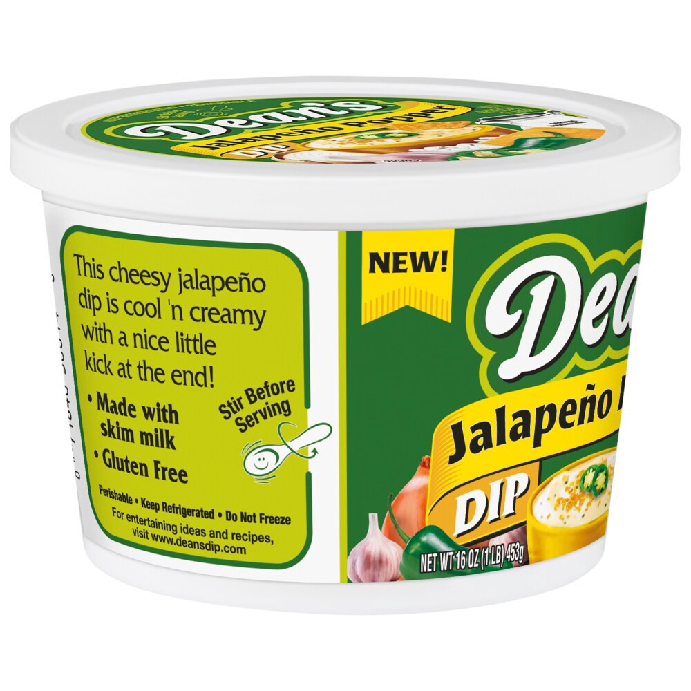 slide 4 of 4, Deans Jalapeno Popper Dip, 16 oz