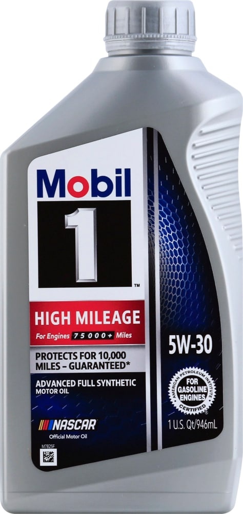 slide 1 of 1, Mobil 1 High Mileage Motor Oil 5W-30, 1 qt