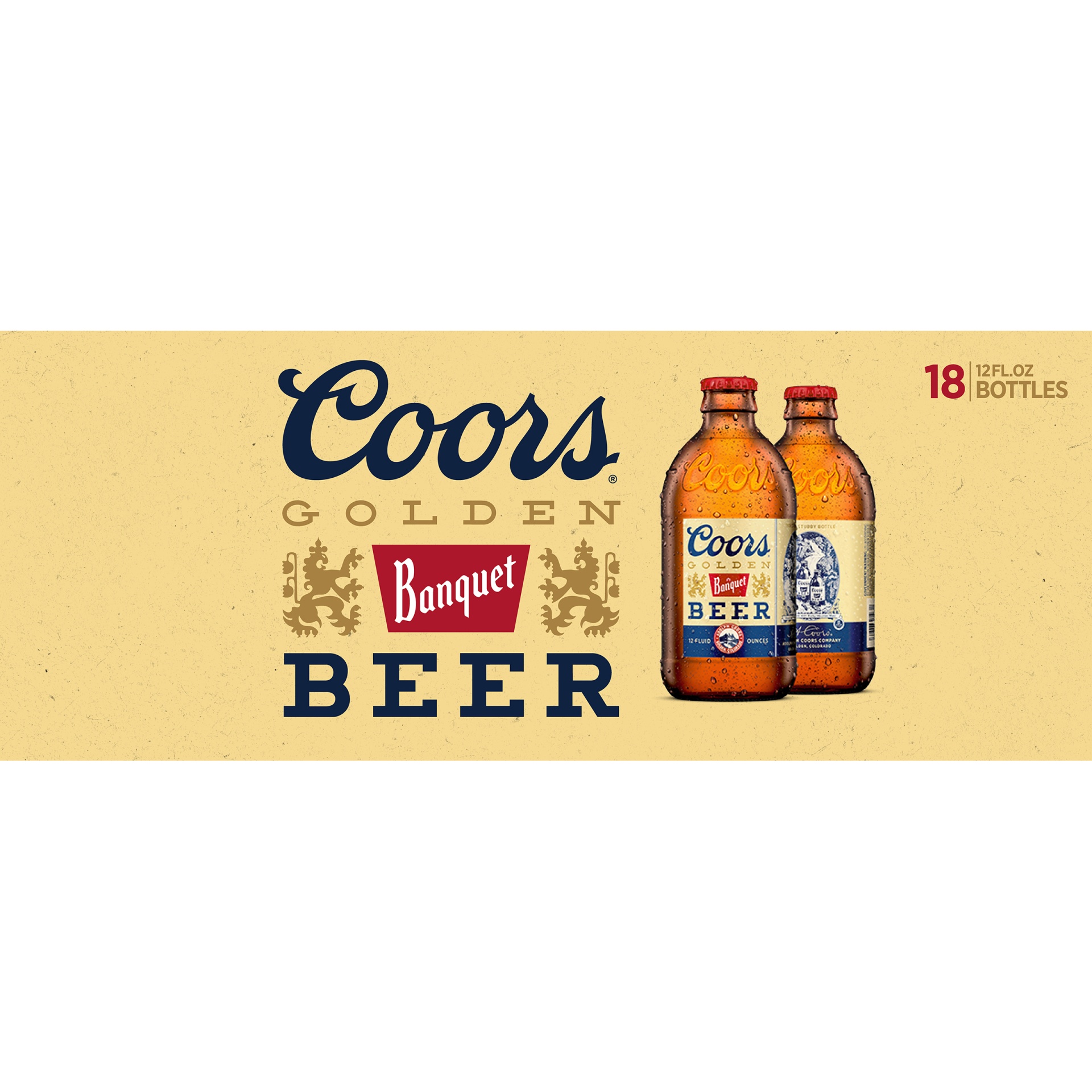 slide 3 of 6, Coors Banquet Lager Beer, 5% ABV, 18-pack, 12-oz beer bottles, 18 ct; 12 oz