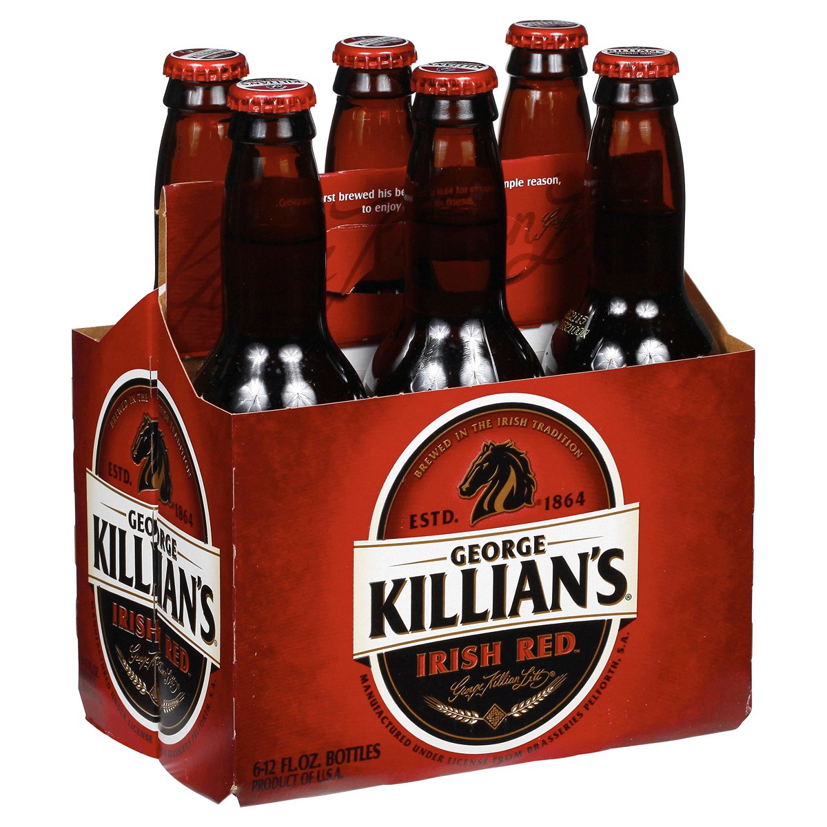 slide 2 of 5, Killian's Premium Irish Red Bottles, 6 ct; 12 oz