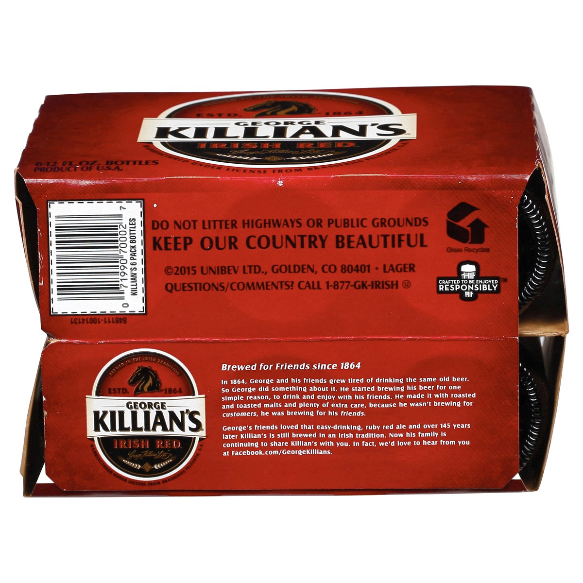 slide 4 of 5, Killian's Premium Irish Red Bottles, 6 ct; 12 oz