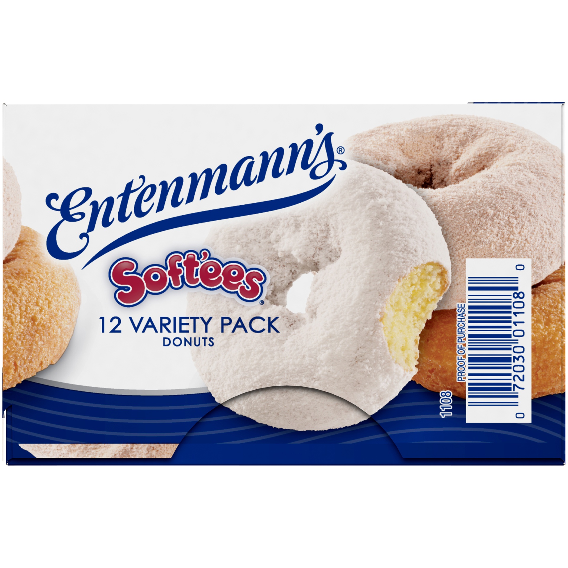 slide 3 of 9, Entenmann's Soft'ees Variety Pack Donuts, 12 count, 18.5 oz, 12 ct