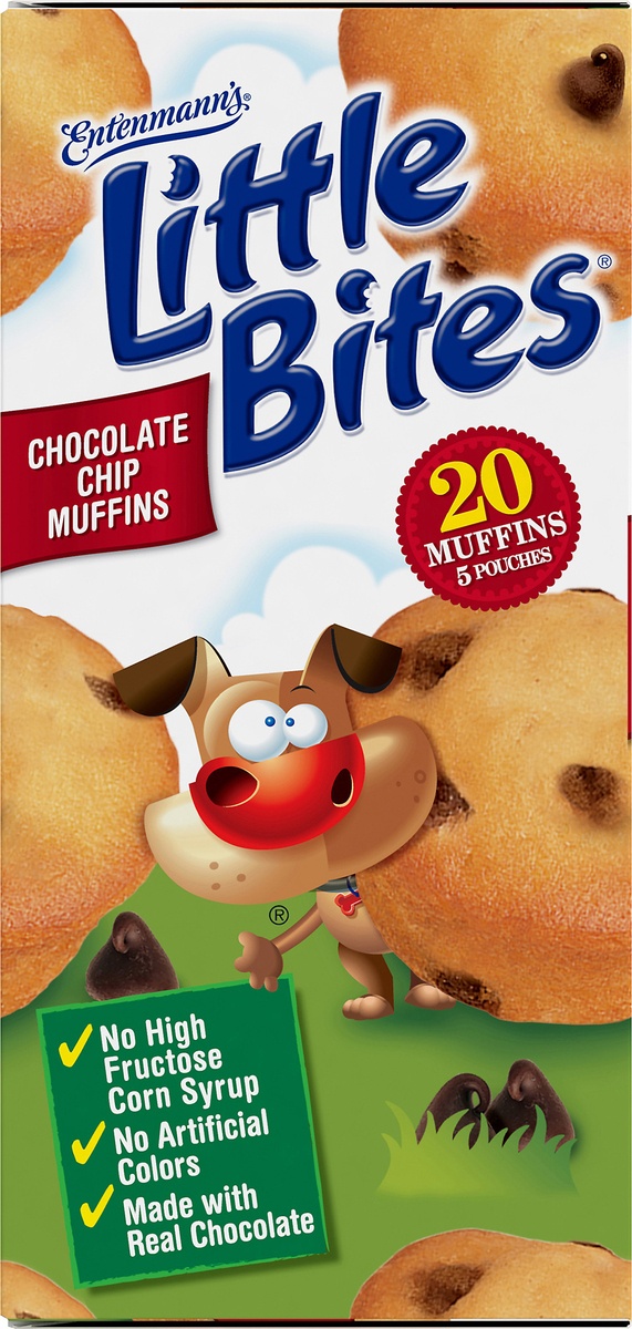 slide 3 of 5, Entenmann’s Little Bites Chocolate Chip Muffins, 20 ct; 8.25 oz