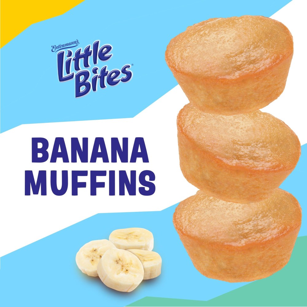 slide 4 of 5, Entenmann's Banana Muffin- Mini Muffins, 5 count, 8.25 oz, 5 ct
